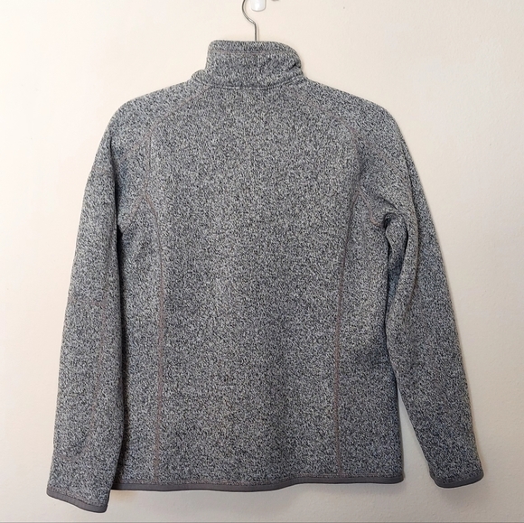 Patagonia Woman's Better Sweater 1/4 Zip Fleece Pullover Heather Gray Size Large - Picture 5 of 5